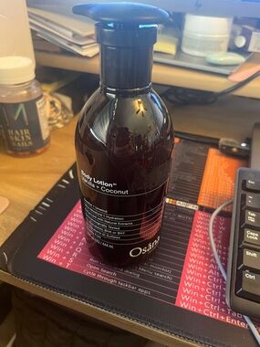 Osana Vanilla + Coconut Body Lotion – Rich Brown Pump Bottle